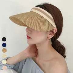 サンバイザー レディース 麦わら帽子サンバイザー レディース 麦わら帽子(T)