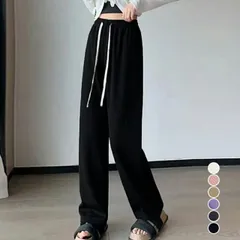 セミワイドパンツ レディースウエストゴム(T)