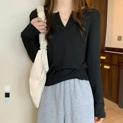 ニットトップス 薄手 長袖 重ね着ニットトップス 薄手 長袖 重ね着(T)