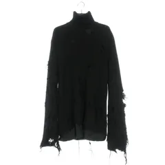 バレンシアガ BALENCIAGA 21AW デストロイ加工 タートルネックニット