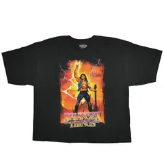 【L】新品 海外ドラマ Netflix STRANGER THINGS ストレンジャーシングス 未知の世界 シーズン4 エディ・マンソン Tシャツ 短丈 ボックスシルエット カットオフ 海外限定 日本未発売