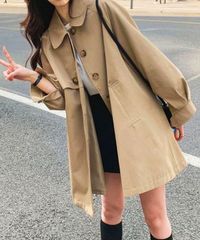 タグ付き新品 MUSINSA STANDARD WOMAN ハーフトレンチコート - メルカリ