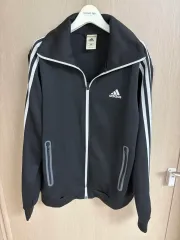 アディダス 3本線 ブラック トラックジャージ