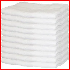 【特価商品】34×84cm 白10枚組 フェイスタオル 【まとめ買いセット】綿100%