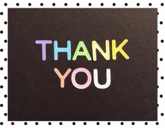 手作りアルバム仕掛け•パーツ　小さい文字　ありがとう1