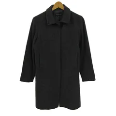 ジルスチュアート ステンカラーコート アウター ウールコート 日本製 レディース Sサイズ ブラック JILLSTUART 【中古】