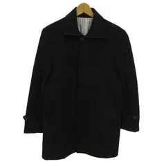 ジェイプレス ステンカラーコート アウターウールコートカシミヤ混 PRESSCLUSIVE メンズ Sサイズ ブラック J.PRESS 【中古】