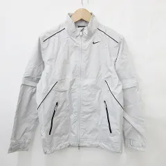 ナイキゴルフ NIKE GOLF レインウェア ゴルフ ジャケット スポーツウェア 2WAY 長袖 半袖 ジップアップ ポケッタブル グレー 黒 ブラック M