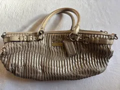 コーチCOACH ギャザードマディソンリンジー2wayバッグ ピンクベージュ