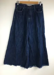 ZARA BASIC ワイドレッグデニムパンツ レディース ネイビー 4011202512140005