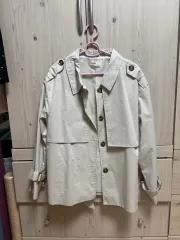 レディース トレンチコート／季節の変わり目ジャケット／ショートジャケット／秋アウター