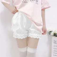種類5：セット/2set 裾レース　ペチコートパンツ (T)