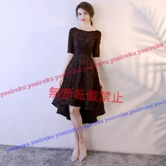 種類11：グレー/SS フィッシュテール立体感レースドレス (T)