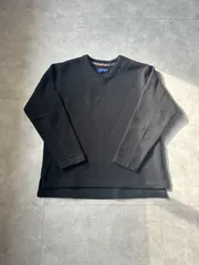 90s J.CREW fleece Vneck  sweater made in USA ジェイクルー　フリース　Ｖネックセーター　USA製