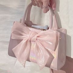 み*と様 ロリィタ ハートリボン ハンドバッグ ホワイト - メルカリ
