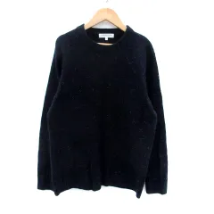 ユナイテッドアローズ A DAY IN THE LIFE UNITED ARROWS ニット セーター ラウンドネック 長袖 M マルチカラー 紺 ネイビー /HO34