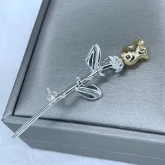 ビンテージデザイン　バラのブローチ (T)