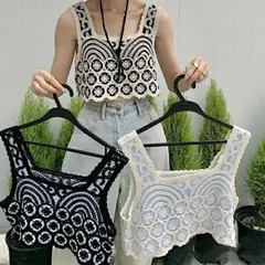 透かし編みベスト (T)