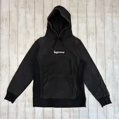 シュプリーム ボックスロゴ パーカー ビンテージ加工 サイズ：L　一点物　カスタムパーカー