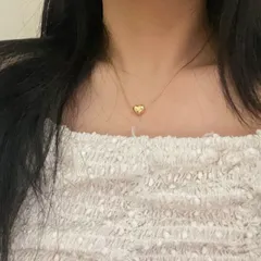 ステンレスネックレス アクセサリー レディース 韓国ファッション デザイン ハート[K](T)