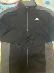 カッパ ブラック/グレー トレーナー トップス 起毛ジップアップ 出品