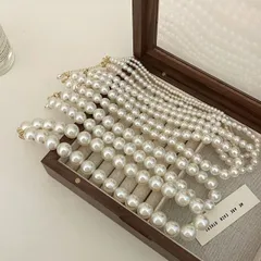 種類1：4mm 樹脂パールネックレス (T)