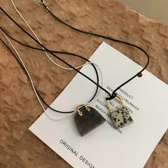 種類2：A 天然石デザインネックレス (T)