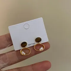 種類2：写真色/10点セット S925ポストピアス (T)