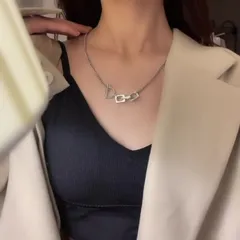 ネックレス アクセサリー チェーン 個性 レディース  韓国 ファッション 雑貨 かわいい おしゃれ 北欧 送料無料 [K] (T)