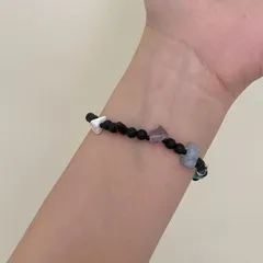 種類2：写真色/1点 レディースビーズブレスレット (T)