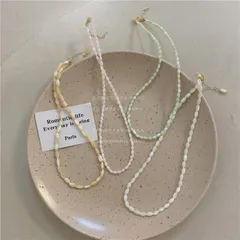 ネックレス ビンテージ ビーズ アクセサリー デザイン  韓国 ファッション 雑貨 かわいい おしゃれ 北欧 送料無料 [K] (T)