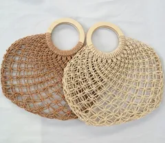 かごバッグ ショルダーバッグ 円形 レディース  韓国 ファッション 雑貨 かわいい おしゃれ 北欧 送料無料 [K] (T)