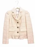 レッド ヴァレンティノ RED VALENTINO ツイード フリル ジャケット 38 ピンク系 コットン 上着 アウターのサムネイル