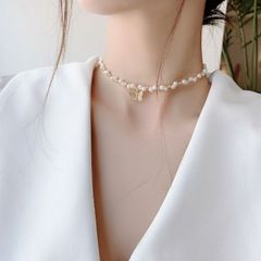 E2156】 本グレーパールネックレス 約7.5mm Silver刻印あり - メルカリ