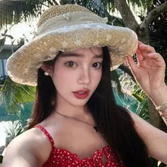 UVカット麦わら帽子 (T)