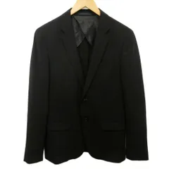 プラステ PLST 美品 テーラードジャケット ブレザー 背抜き 2B M 黒 ブラック ■YHS8 1017