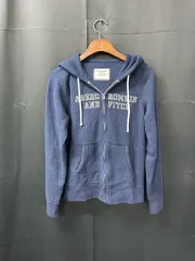 アバクロンビー ネイビー 起毛 ジップアップ