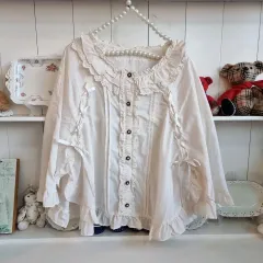 망또デザインaxes femme (액시즈팜) ロマンティック レース ブラウス