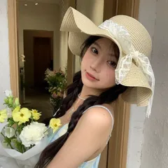 UVカット麦わら帽子 (T)