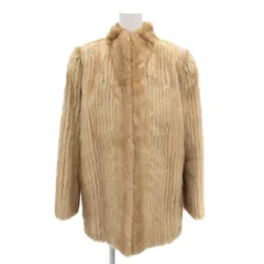 【中古】ルピアン ファー LUPIAN FUR ファーコート 11 毛皮 ミンクファー ミドル ハーフ丈 ベージュ /AE ■GY18 ルピアン ファー LUPIAN FUR ファーコート 11 毛皮 ミンクファー