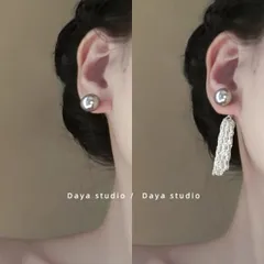 種類2：写真色/10点セット デザインS925ポストパールピアス (T)