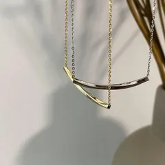 ネックレス アクセサリー メタル 個性 シンプル  韓国 ファッション 雑貨 かわいい おしゃれ 北欧 送料無料 [K] (T)