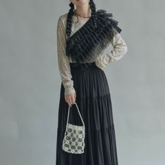 tulle design bustier / チュールデザインビスチェ - メルカリ