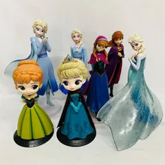 アナと雪の女王 フィギュア 7体 まとめ セット ディズニー / プライズ アナ エルサ Qposket PM プレミアムフィギュア SEGA