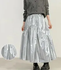 種類2：カーキ フレアロングスカート (T)