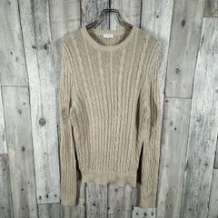 MACKINTOSH PHILOSOPHY マッキントッシュ フィロソフィー 三陽商会 日本製 ベージュ 綿麻 ケーブル編み ニット セーター レディース 38 サイズ 007