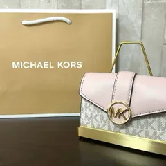 早い者勝ち！訳あり新品 MICHAEL KORS 三つ折り財布 シグネチャー柄