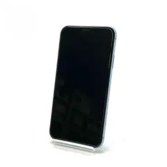 【全額返金保証】【最速発送】 iPhone XR 64GB ブルー au 白ロム 動作確認済 82%