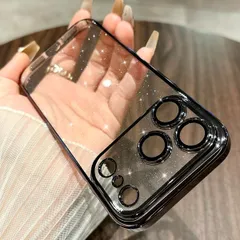 【在庫処分】キラキラ ケース ラメ クリア Pro 韓国 超薄型 いphone17Pro 17 ケース レンズを完全に覆う一体型設計 iPhone ストラップホール付き アイフォン for アイホン 可愛い 「極薄」 おしゃれ CBSF-17Pro-hei