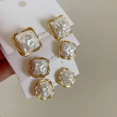ピアス アクセサリー レディース ファッション デザイン パール風 Sポスト[K](T)
